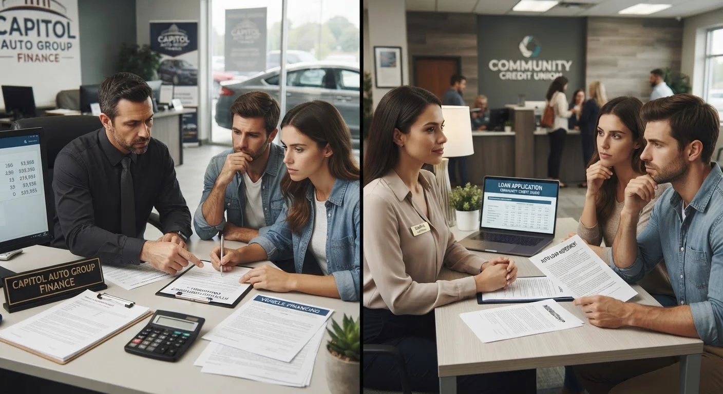 Financing Through a Dealership Versus a Bank or Credit Union
